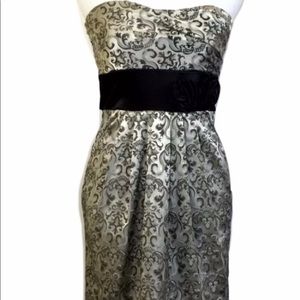 Strapless cocktail dress